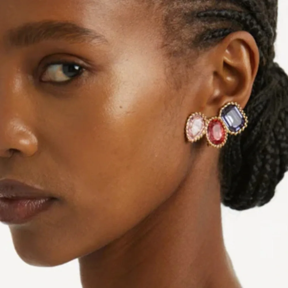 OSCAR de La Renta • Emerald-Cut Scramble Ear Cuffs Clip On.